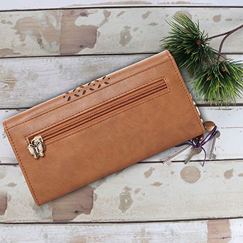 Image of Butterflies Women's Pu Wallet For Ladies and Girls