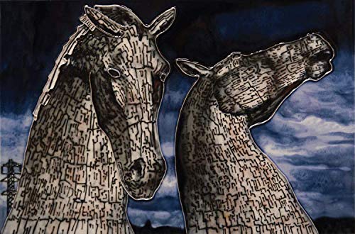 Benaya Art 6"x6" Tile Kelpies At Dusk