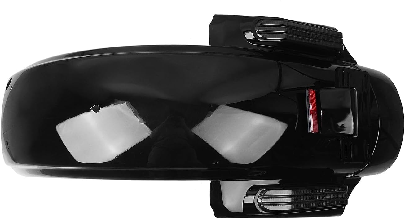 Motorcycle Rear Fender Mudguard Guard with Support Bracket Kit for Harley Touring CVO Road Glide 2014-2024 Black