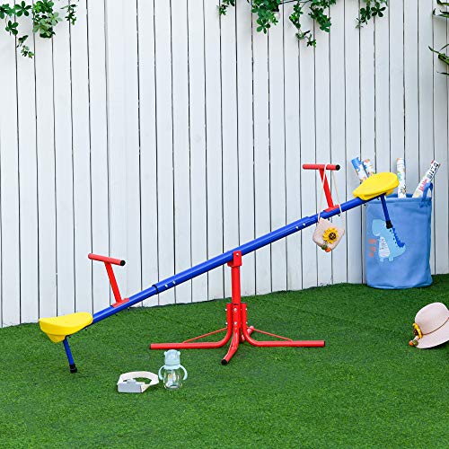 Balançoire à bascule multicolore 184 cm pour animer le jardin