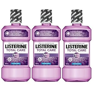 Listerine Total Care mondspoeling, 6in1 mondwater, antibacterieel en met fluoride tegen Karies (3 x 500 ml)