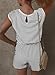Dokotoo Spring Rompers for Women Casual Loose Cap Sleeve Short Overalls Crew Neck Summer Jumpsuits 2026 Fashion Beach Vacation Outfits White Romper X-Large