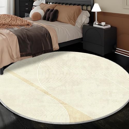 ラグ 円形 おしゃれ 北欧 カーペット ラグマット シャギー 毛足ない 滑り止め付き 200*200cm 掃除易い 床暖房対応 花柄2 オールシーズン 円形ラグ 丸型 滑り止め付 西海岸 絨毯 マット リビング 春夏用 可愛い かわいい 撮影背景 脱衣所