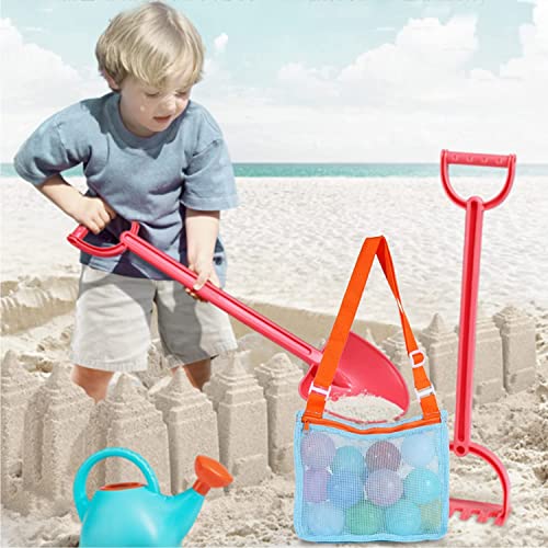 Amdx Beach Toy Mesh Bag Kids Shell Collecting Bag Beach Sand Toy Totes For Holding Shells Beach Toys Sand Toys Swimming Accessories For Boys And Girls(Set Of 3 Bags With 3Pcs Flower-Shaped Ornaments ) #TOP7