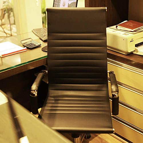 Cadeira De Escritório Presidente Charles Eames Eiffel Preta