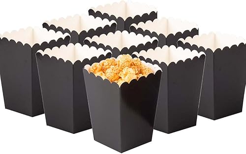 Miniatura 7 de WOPARTY Juego de 36 cajas rojas para palomitas de maíz, cajas de regalo de palomitas de maíz, contenedor de cartón abierto para suministros de fiesta