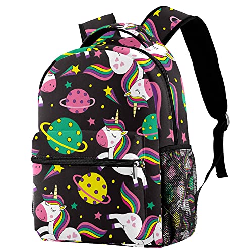 Sac à dos licorne violette pour enfant et étudiant adapté aux sorties