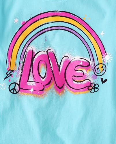 Image of The Children's Place Girls' Short Sleeve Graphic T-shirts (5-Pack)