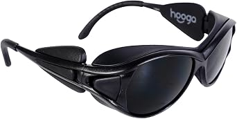 hooga Red Light Therapy Protective Glasses, Polycarbonate Lens, Near Infrared Brightness Reduction, Anti-Glare, UV Blocking, Unisex One-Size-Fits-Most, Eye Safety
