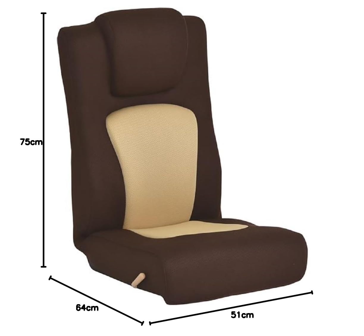 Amazon｜座椅子 レバー式 フロアチェア リクライニング ハイバック