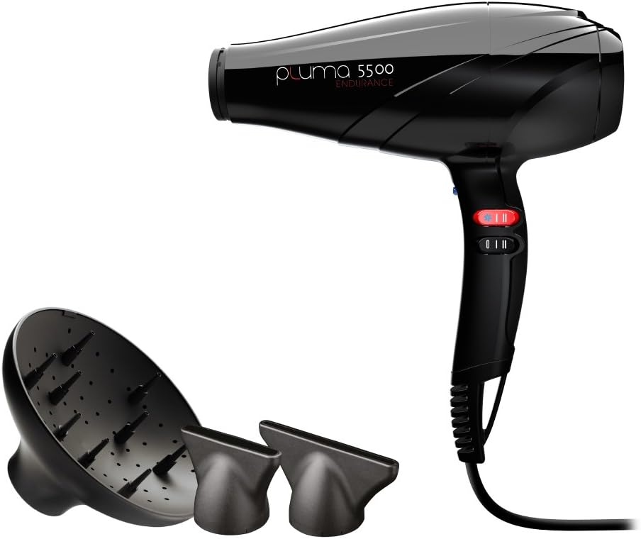 Gama Professional Italy UKSH1602 Hair Dryer with 2 Nozzles and Diffuser