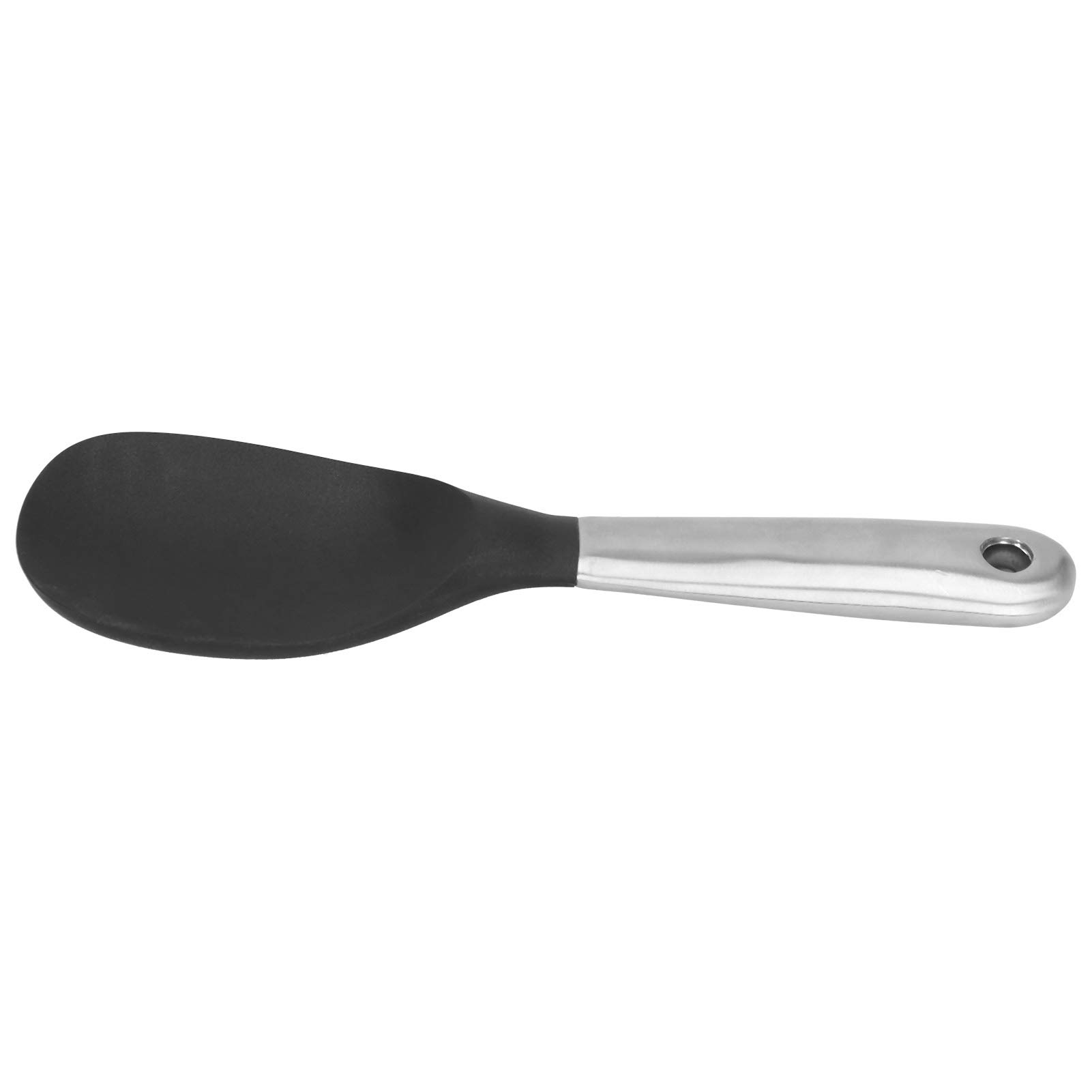 Cucchiaio Plastica Resistente Cucchiaio Per Riso Fackelmann Asia Line - Antiaderente, Plastica Resistente Al Calore 270°C, 24.5cm, Nero Utensile Cucina