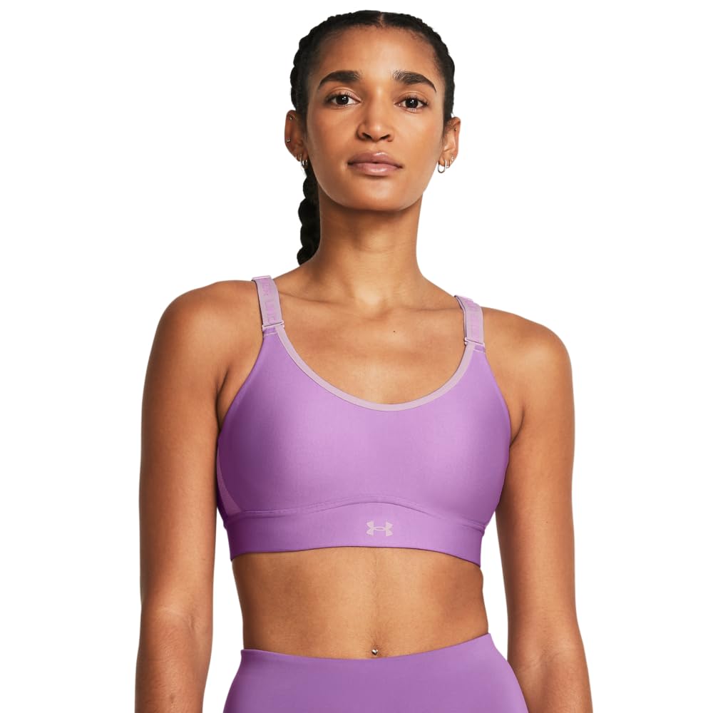 Under Armour Women's Armour Mid Heathered Sports Bra