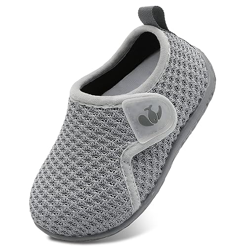 Image of FEETCITY Baby Boys Girls First Walking Shoes Infant Sneakers Crib Shoes Breathable Lightweight Slip On Shoes