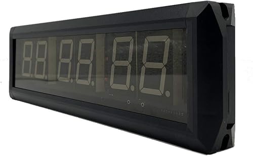 Miniatura 7 de BTBSIGN Temporizador de entrenamiento Reloj de intervalo de pared, cronómetro de cuenta regresivahacia arriba con control remoto (1.8 pulgadas,