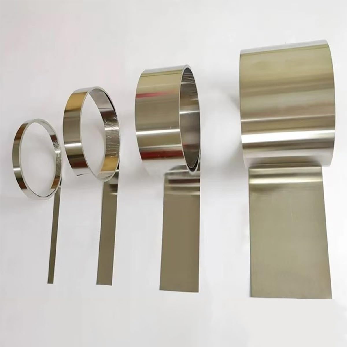 304 Edelstahlfolienrolle 0,01–1 Mm | 100 Mm Breit | 1 M Lang – Flexibler Metallstreifen Für Heimwerken, Küche & Industrie