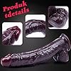 34 cm extra dicker und riesiger schwarzer Silikon-Dildo, realistischer langer Analdildo, großer Penis-Buttplug mit Saugnapf,XXXL verbreiterter G-Punkt-Penis,geeignet für Männer,Frauen und Homosexuelle #5