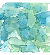 Tumbler Home Sea Glass for Crafts, Decor and Vase Filler. Frosted Beach Glass in Bulk. 25oz Aqua ...