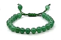 Vista 125 de Amazing Gemstone Yaxaite Bracelet for Women Men's Gifts - Protection Healing Crystal Bracelet - 8mm Gemstone Beaded Adjustable Bracelet Pulseras