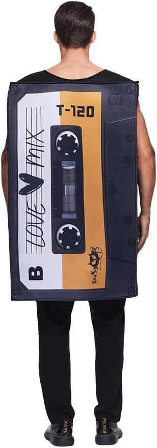 EraSpooky Adult Love Mix Tape Costume Retro 80's Cassette Tunic - Image 6