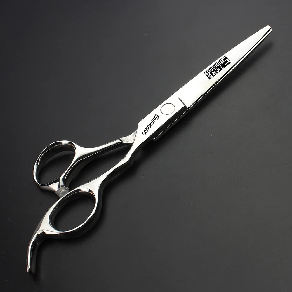 Cortadora de pelo profesional de 6/6,5 pulgadas cortadora de pelo eficiente (6 pulgadas - 2pc - B) | Tijeras profesionales de peluquería, construcción ergonómica de mango, trabajo sin fatiga durante un uso prolongado