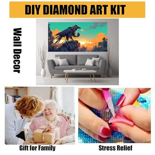 Kit broderie cross stitch crystal art géant pour apaiser l'esprit