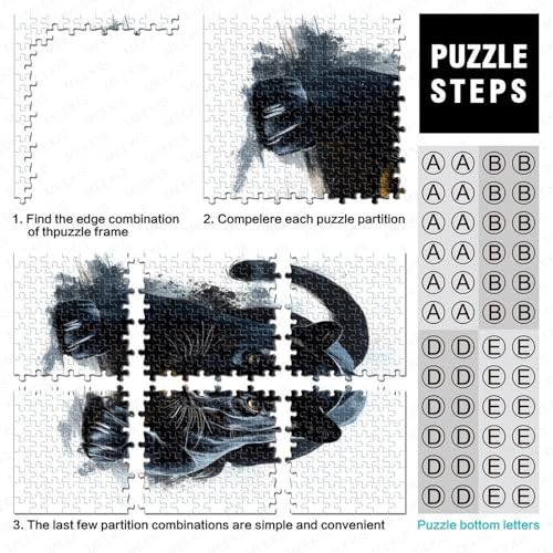 Supera el aburrimiento con este puzzle de pantera negra de 1000 piezas para adultos 5