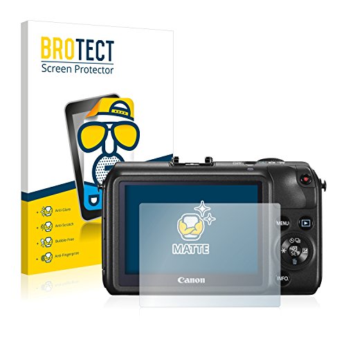 BROTECT Matte Entspiegelungsfolie Für Canon EOS M3 (2 Stück) – Anti-Reflex, Anti-Fingerprint, Kratzfest, Made In Germany