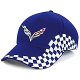  Chevrolet Corvette Bestickte Logo VIP Premium Baseball Cap Mütze - 1074 (Blau)
