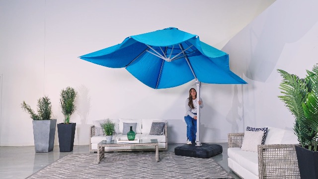 best patio umbrella base with wheels PURPLE LEAF Heavy Patio Umbrella Base with Wheels ZYBASE-8