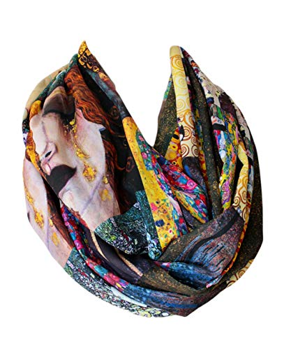 Etwoa Gustav Klimt Paintings Infinity Scarf3
