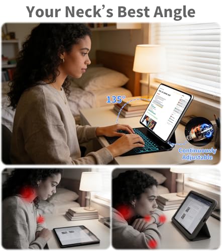 Image of iPad Pro 11-inch Case with Keyboard (M5 2025 /M4 2024), Uninterrupted View, Snap Tight, Magic Keyboard for iPad Pro 11-inch M5 /M4, Effortless Command with Comfort Angle, Black