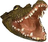 Dalen Realistic Water Decoy - Floating Alligator Head - 18' Long - Open Mouth -...