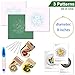 ENTHUR Embroidery Starter Kit with Pattern and Instructions, 3 Sets Cross Stitch Kit Include Embroidery Clothes with Plants Flowers Pattern, 1 Embroidery Hoops, Color Threads and Tools (Catus&Daisy)