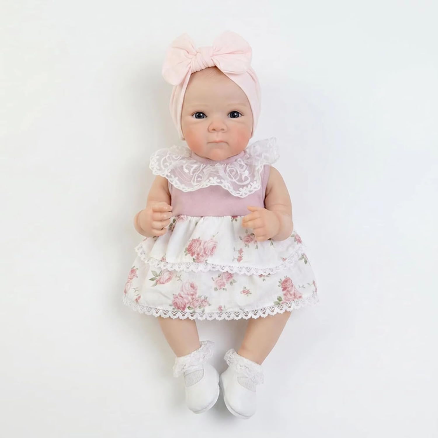 Lonian 45 cm w pełni silikon winyl Reborn Baby Girl Lalki Cuddy Babies (Bettie)