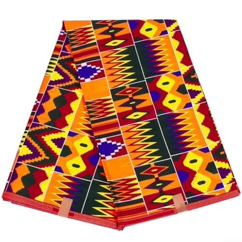 Toile cirée africaine Ankara anti-tache en coton de 116 cm pour protéger et décorer