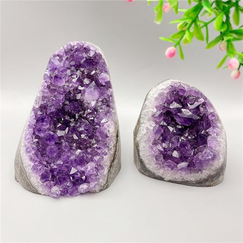 Améthyste brute en cluster de 100-150g et géode de quartz violet - 3