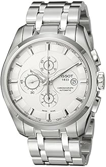 Tissot T0356271103100 Men's Couturier Analog Display Swiss Automatic Silver Watch, Silver, Bracelet