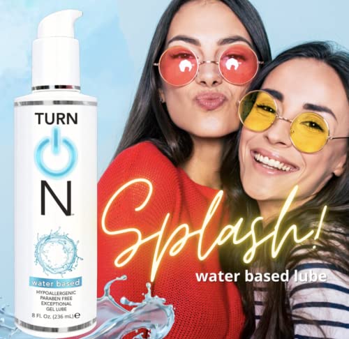 Turn On Water Based Sex Lube 12 Ounce Premium Personal Lubricant, Long Lasting Formula For Condom Safe Vegan Ph Balanced Hypoallergenic And Paraben Free Intimacy, Gel Lube For Men Women & Couples #TOP5