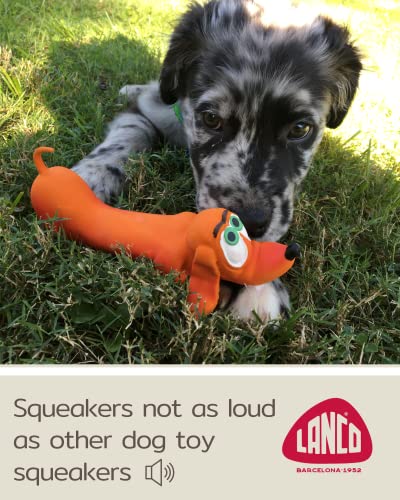 Dachshund - Soft, Squeaky Dog Toy - Natural Rubber (Latex) – Dachshund Gift - For Small Dogs, Medium Dogs - Puppy Toy - Complies With Same Safety Standards As Baby Toys #TOP4