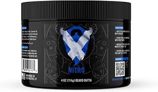 Beard Octane: Nitro - Natural Beard Butter w/Shea - 4 Oz - Conditions & Styles - Made in USA - Blueberry Coffee Scent
