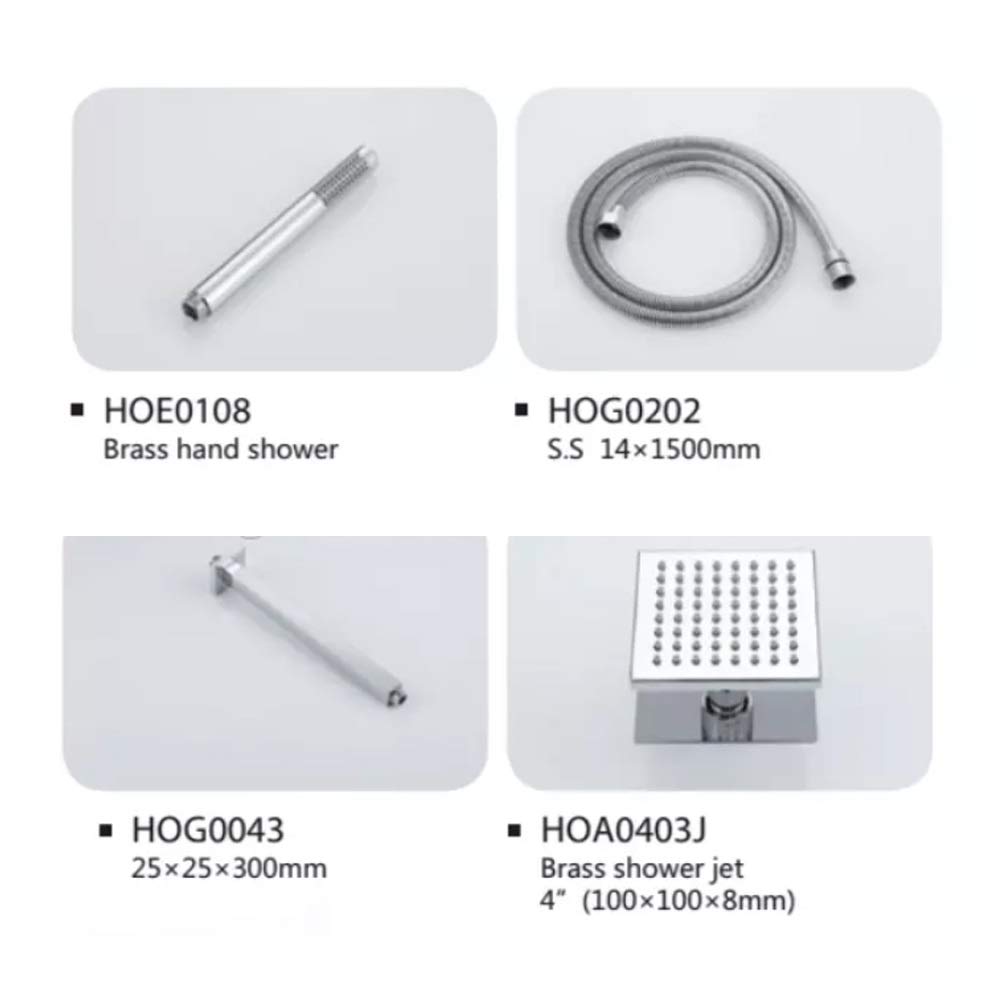 Kit Doccia Portatile GaRcan per Bagno, Facile da installare, Grande soffitto, 2 docce idroelettriche a LED, Set Completo, Sistema Doccia per Bagno