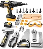 [PERFEKTES GESCHENK] Ein tolles Geschenk für Kinder. Sie werden diesen erstaunlichen Bausatz lieben, der sich ideal für Geburtstage oder Weihnachten als Strumpffüller eignet. Kleine Bauherren werden den ganzen Rollenspielspaß lieben, den sie mit diesem Spielzeugwerkzeugset haben können.