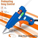 Mini Jeu de pistolet à colle chaude avec 40 Des bâtons, 20W Cadeau de rangement de kit de colle filaire de préchauffage rapide pour les écoles DIY Projets, Arts, Artisanat, Réparations rapides à domicile & Scellement, création artistique