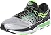 Saucony Men's Hurricane ISO 2 Running Shoe, Black/Silver/Slime, 9.5 M US