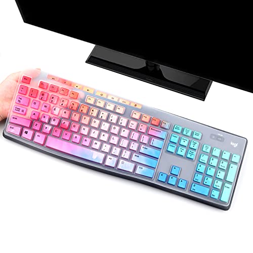 Keyboard Cover Skin Protector for Logitech MK295 MK275 MK270 Wireless Keyboard, Logitech K200 K...