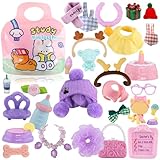 25Lot Miniature Pet Figure Accessories Set - Random Hat Clothes Bow Collar Food Drink for lps Shorthair Cat Collie Dachshund Cocker Spaniel Collectible Gifts