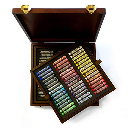 Talens REMBRANDT Pastell - Landschaft Professional-Malkasten mit 90 Pastellen