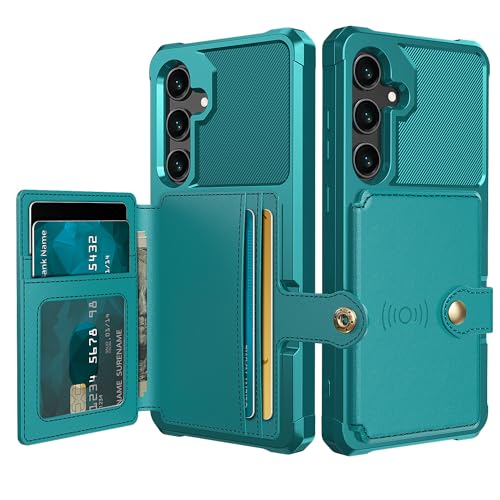 Coque Samsung S25 compatible support magnétique avec porte-cartes robuste Tcaraersing