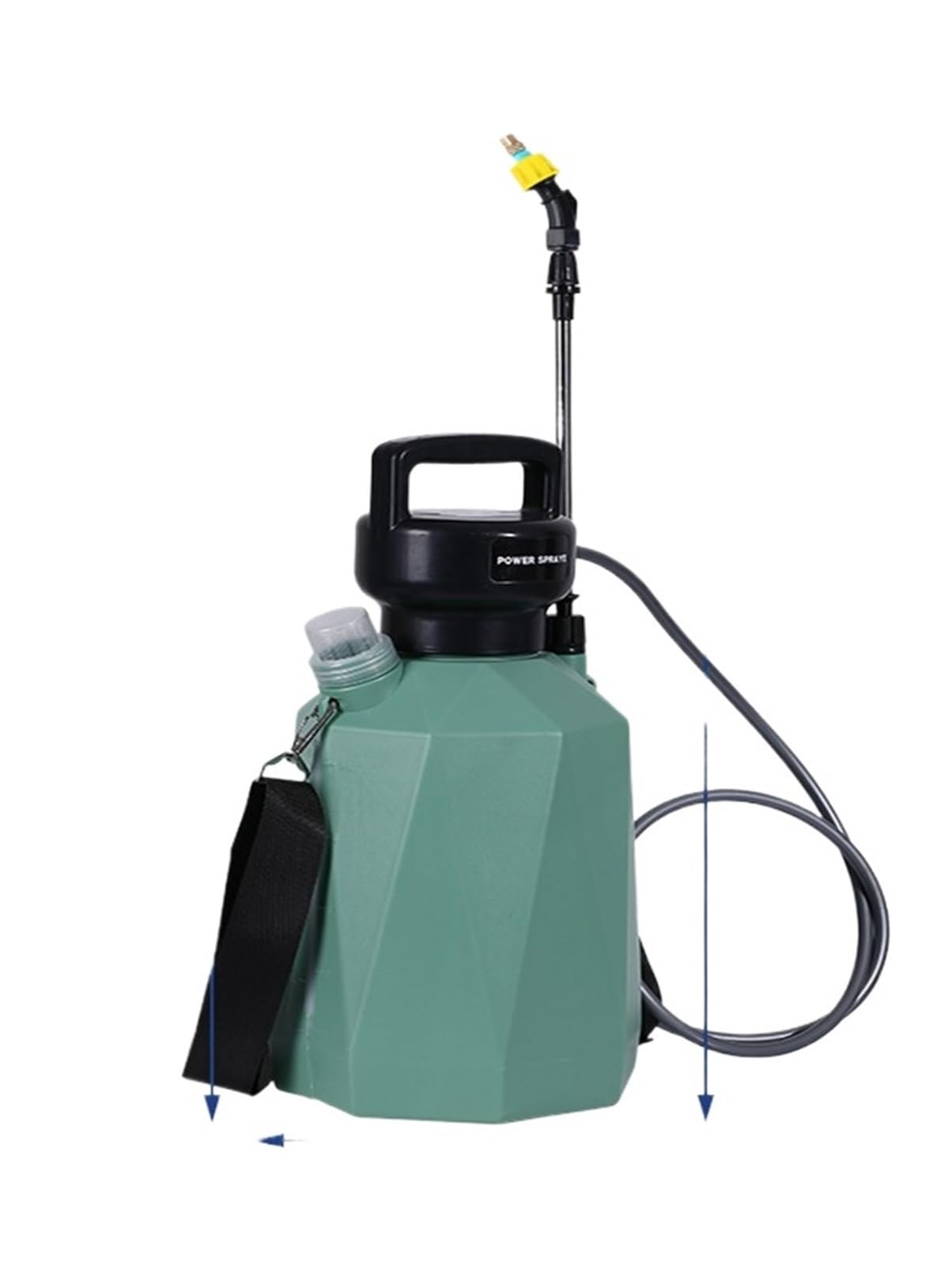 LNHHG 8L/5L Electric Sprayer Back Irrigation Sprayer, Recharable High Pressure Atomizing Sprayer Agricultural Garden Irrigation Tool(5L Green A 2400mAh)